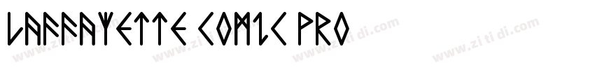 Laffayette Comic Pro字体转换